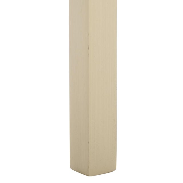Darlyn Scalloped Rectangle Accent Table in Sand For Sale In Philadelphia - Image 6 of 9