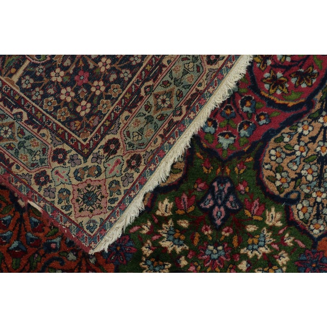 Rare Antique Persian Kerman Rug in Polychromatic Floral Pattern - by ...