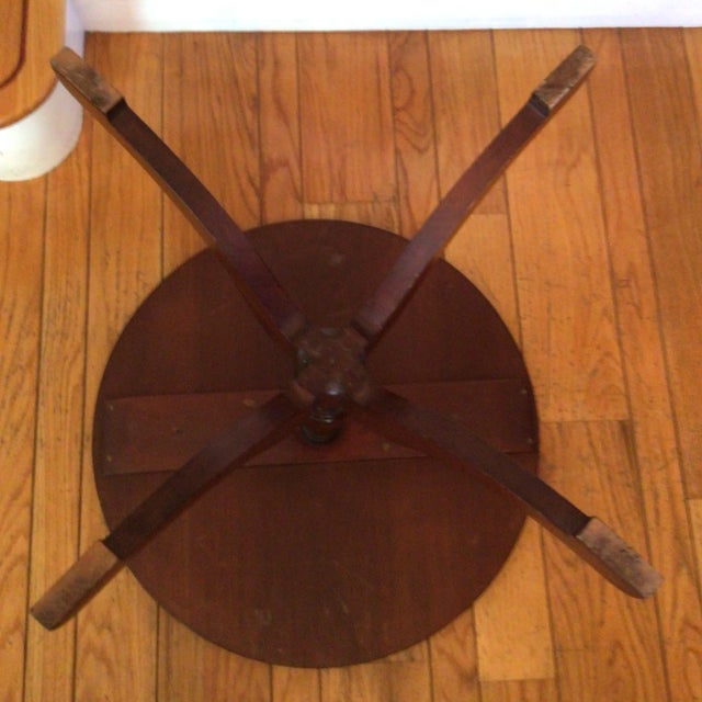 Round Solid Cherrywood Side Table by C. Rickard Regency Style For Sale In Sacramento - Image 6 of 12