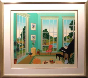 Thomas McKnight "Stock Bridge" Serigraph With Custom Frame Hand Signed