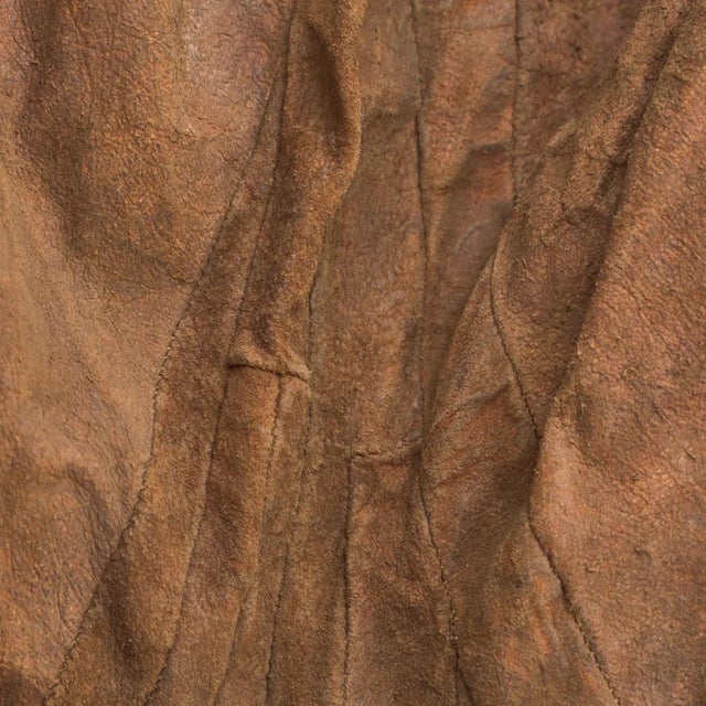 Animal Skin Early 20th Century Maasai Leather Fringe and Beaded Olekesana Skirt Kenya For Sale - Image 7 of 8