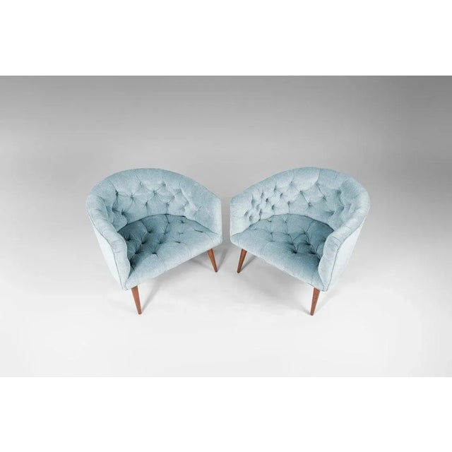 1960s Set of Two '2' Barrel Chairs After Milo Baughman for Thayer Coggin, C. 1960s For Sale - Image 5 of 10