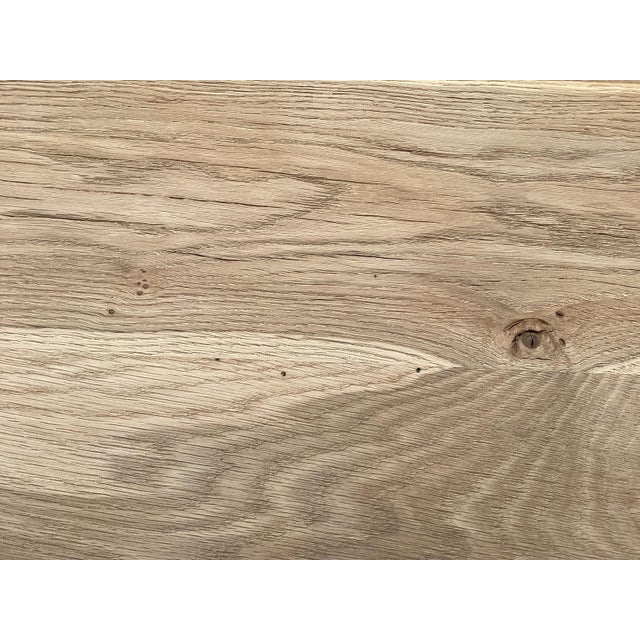 Antique French Oak Weathered Farmhouse/Monastery Table For Sale - Image 4 of 11
