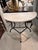 Semi-Circle Granite-Top and Black Base Table For Sale - Image 11 of 11