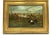 Traditional 1940s Oil on Board | English Sporting Fox Hunt Steeplechase in Gilt Frame For Sale - Image 3 of 5