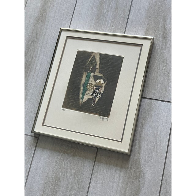 Original Johnny Friedlaender Aquatint Etching - Rare Small Format, Signed, Numbered XLV/L (45/50). A fabulously rendered...