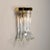 1970s Wall Lamp in Brass and Crystal Glass by Novaresi, Italy, 1970s For Sale - Image 5 of 11