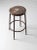 Brown Vintage Industrial Metal Stool For Sale - Image 8 of 10