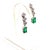 Traditional Emerald Diamond Earring 14k White Gold 2.13 TCW Certified For Sale - Image 3 of 9