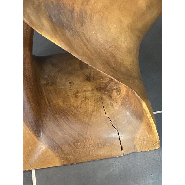 1970s N1 Stool in Raw Walnut Wood, 1970 For Sale - Image 5 of 17