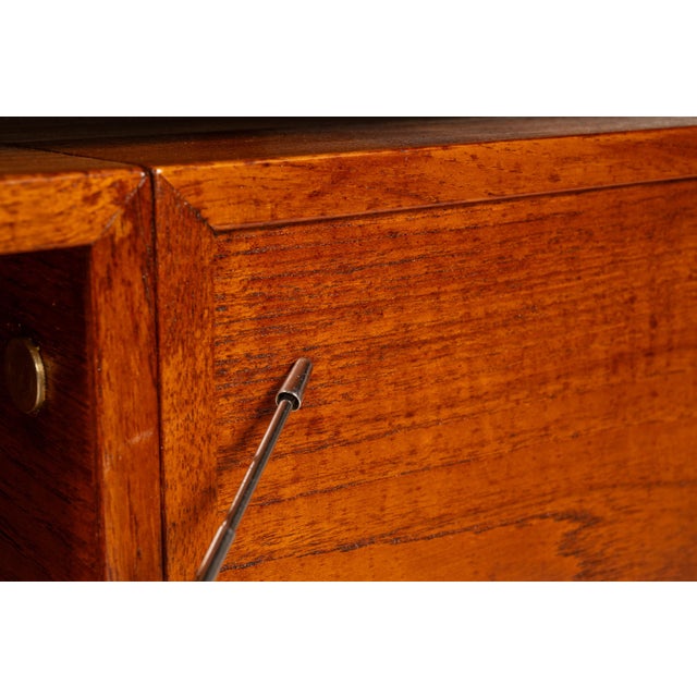 Danish Mid-Century Modern "Floating" Executive Desk in Teak by Dyrlund, Denmark, C. 1960s For Sale - Image 12 of 18
