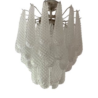 Small Drop Chandelier in Murano For Sale