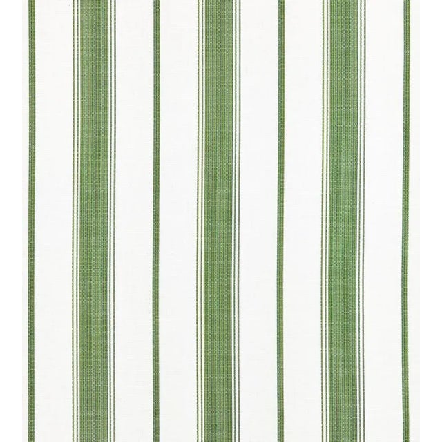 Sample - The House of Scalamandré Sconset Stripe Fabric, Vert For Sale