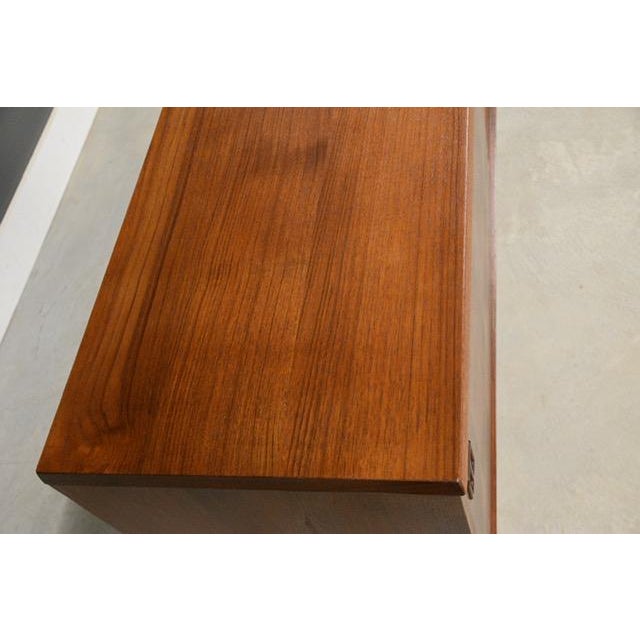Refinished 59” Danish Modern Teak Credenza For Sale - Image 10 of 11