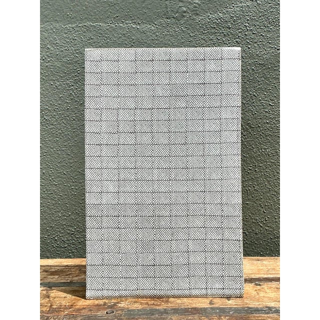 Vintage Grid Pattern Ceramic Vase For Sale - Image 11 of 12