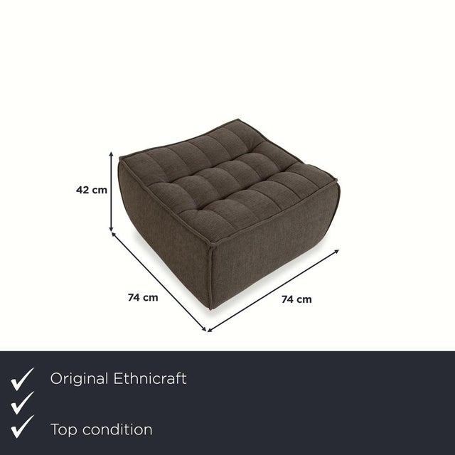The Ethnicraft N701 ottoman is the perfect addition to your home lounge area, perfectly complementing the relaxed design...