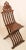 Middle Eastern 19th Century Moorish Folding Chair Shell Inlaid For Sale - Image 12 of 13