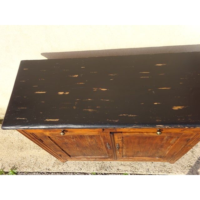 Wood Vintage Parisian Pine Buffet, 1890s For Sale - Image 7 of 18