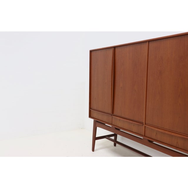Teak Highboard by Svend Aage Madsen for K. Knudsen & Søn, 1950s For Sale - Image 13 of 17