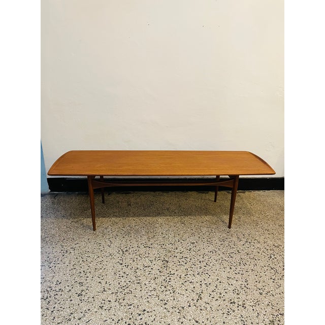 Mid-Century Modern Model FD 503 Teak Coffee Table by Tove & Edvard Kindt-Larsen for France & Søn, 1960s For Sale - Image 3 of 11