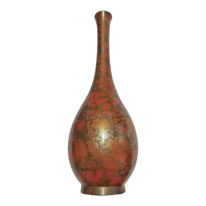 Japanese Brass Ikebana Vase, Early 20th Century