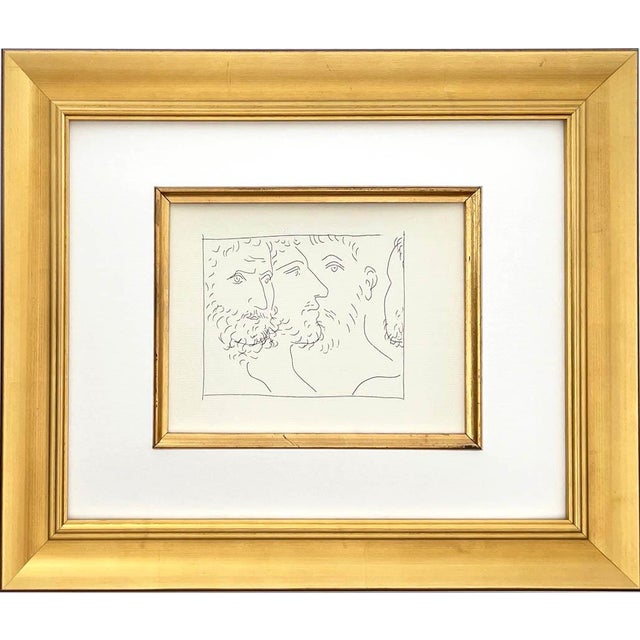 Title: Three heads of men Artist: Pablo Picasso (after) Country: Spain Medium: Facsimile ? 22 Marks: Not signed, not...