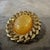 Metal A 1970s Gilt Metal and Faux Oval Gold Pearls Italian Set of Clip-on Earrings For Sale - Image 7 of 9