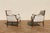 Baby Blue Pair of Antique French Louis XVI Style Upholstered Loveseats, Circa 1950s For Sale - Image 8 of 18