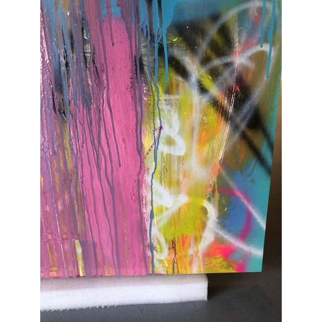 Paint Mirtha Moreno Oil on Panel Titled: Semidelicous 2018 For Sale - Image 7 of 7