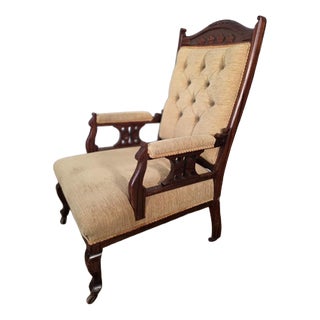 Antique Edwardian Walnut Chair, 1920s For Sale