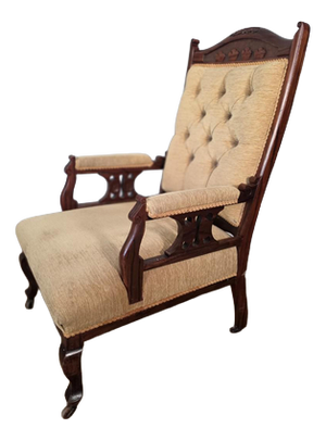 Antique Edwardian Walnut Chair, 1920s