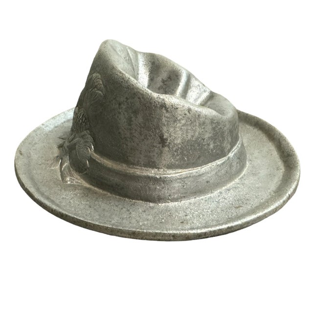 Pewter Tyrolean Hat Catchall For Sale In Chicago - Image 6 of 11