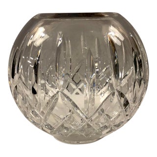 Waterford Lismore Cut Crystal Rose Bowl Vase For Sale