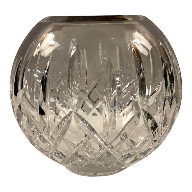 Waterford Lismore Cut Crystal Rose Bowl Vase For Sale