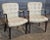 Traditional Pair of Late 20th Century Hickory Chair Mahogany Tufted Yellow Leather Open Arm Chairs For Sale - Image 3 of 10