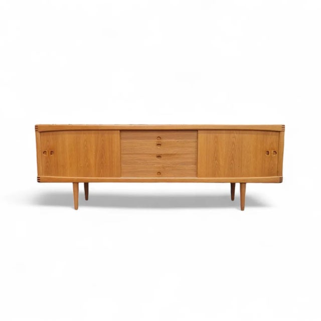 Wood Vintage Scandinavian Sideboard in Light Oak by H. W. Klein for Bramin For Sale - Image 7 of 7