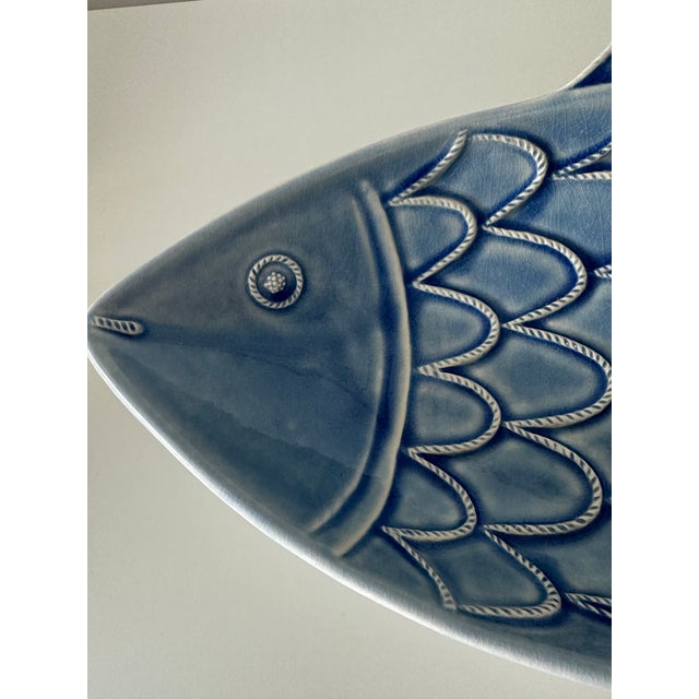 Coastal Juliska Berry & Thread Delft Fish Platter For Sale - Image 3 of 3