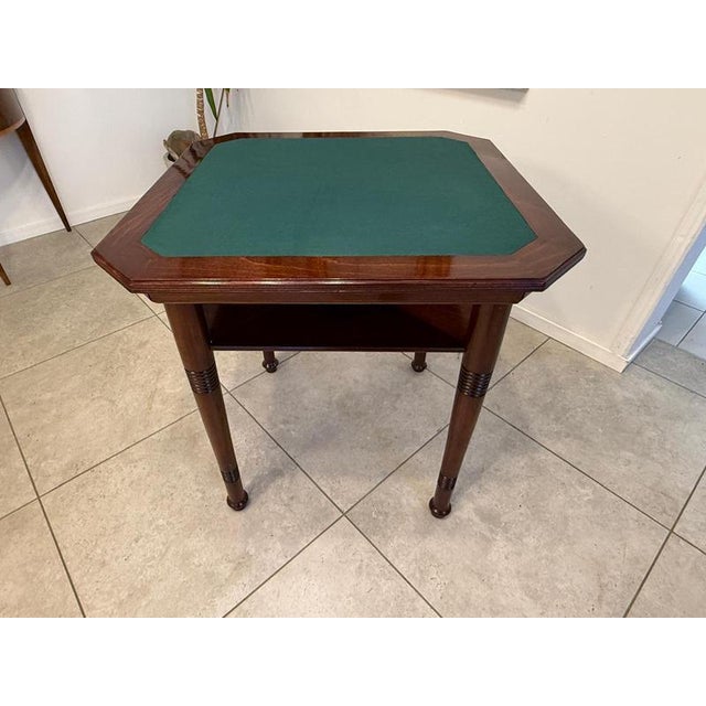 Brown Antique Game Table in Mahogany from Thonet, 1890s For Sale - Image 8 of 16