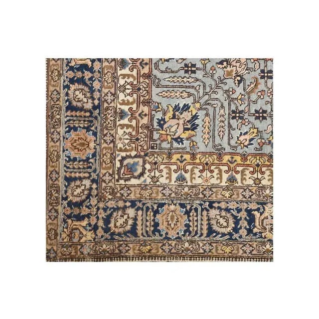 1930s Vintage Persian Tabriz Area Rug For Sale - Image 4 of 7