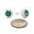 Natural Emerald Diamond Earrings 14k Gold 3.02 TCW Certified For Sale - Image 9 of 12
