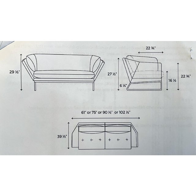Textile Saba Italia New York Suite Double Chair Sofa Gray Velvet by Sergio Bicego For Sale - Image 7 of 7