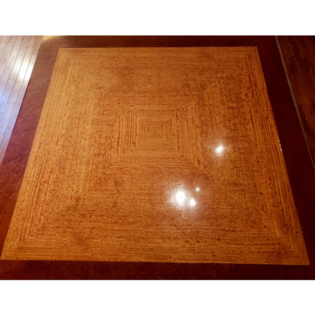 This beautiful coffee table made in the early 2000s by artist Michael Conti was handcrafted of Beeswax Eucalyptus with a...