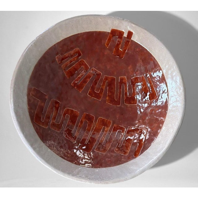 Brutalist Style French Porcelain Stoneware Centerpiece For Sale - Image 6 of 18