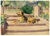 Nancy Jane Burton RWS, Terrier Dog on Garden Steps, 1920s, Watercolor For Sale - Image 4 of 7