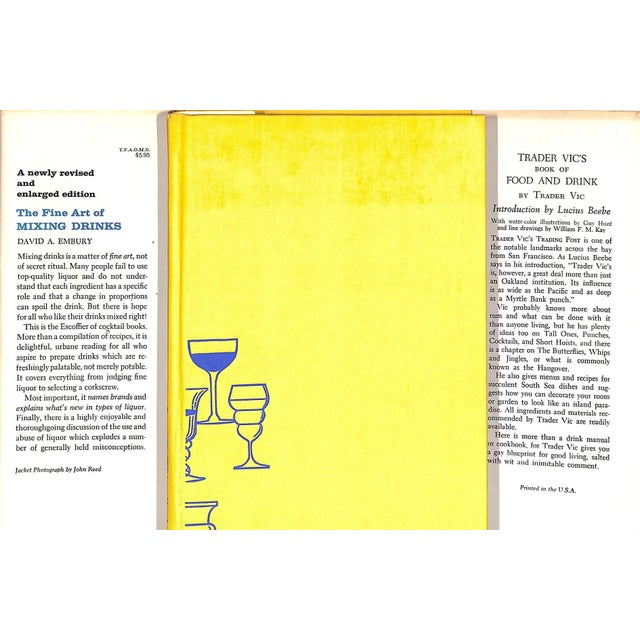 "The Fine Art of Mixing Drinks" 1958 Embury, David A. Chairish