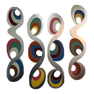 Italian Postmodern Memphis-Style Wall Sculpture, 1980s For Sale