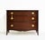 Traditional Mid Century Federal Style Mahogany Curve Front Chest For Sale - Image 3 of 14