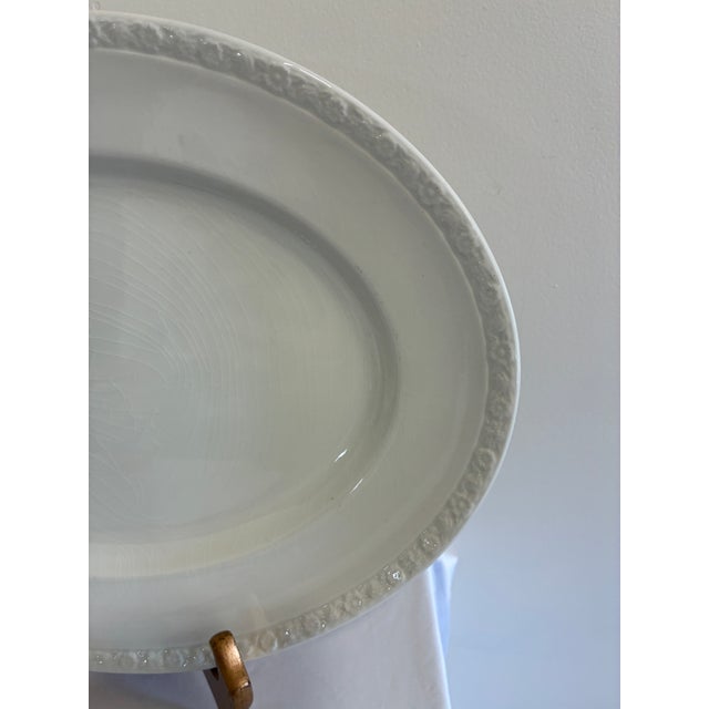 English Vintage Wedgwood & Co. Embossed Ironstone Platter, England For Sale - Image 3 of 8