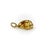 1990s 14k Gold Hand-Carved Citrine Flower Charm For Sale - Image 4 of 9