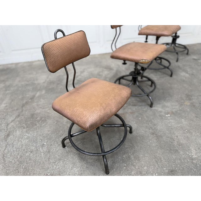 1950s Vintage Flambo Workshop Chairs from Flambo, 1950s, Set of 4 For Sale - Image 5 of 9